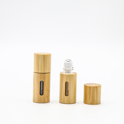 1ml 2ml Mini Perfume Aromatherapy Glass Roll sur des bouteilles Shell en bois