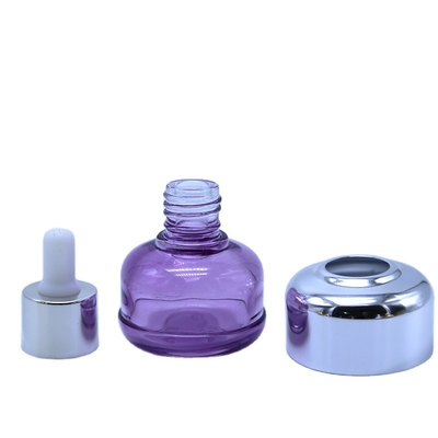 chapeau de électrodéposition UV de Vial Bottles With de compte-gouttes en verre d'Aromatherapy de 20ml 30ml 50ml