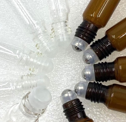 Espace libre en verre rechargeable des bouteilles de parfum de Rollerball 3ml 4ml 5ml transparent